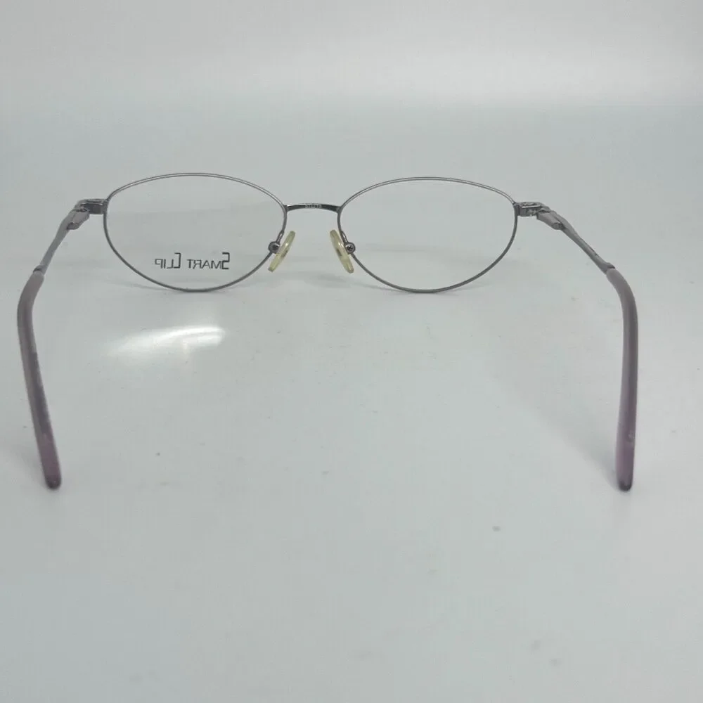 Smart Clip 422 Eyeglasses‎ Frames Full Rim Metal Purple 51[]15-140MM Lilac H1293
